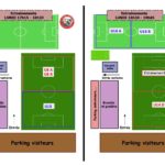 Plan terrain entrainements Jeunes du LUNDI